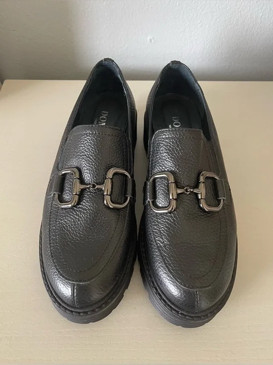 New Domino Made In Italy Loafers With Buckle Detail Size 7 - Picture 2 of 8